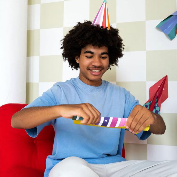 DIY Papirfly Stripetastic 12-pakning