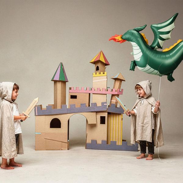 Folieballong Grønn Drage 120 x 90 cm