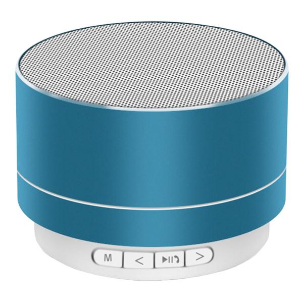 Rund Mini Bluetooth Høyttaler Blå