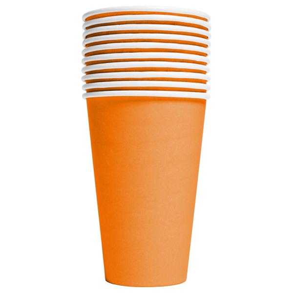 Pappkopper Oransje 35 cl 10-pakning