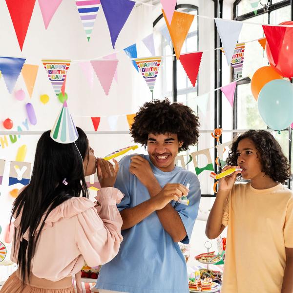 Vimpelgirlander Flerfarget 6 m