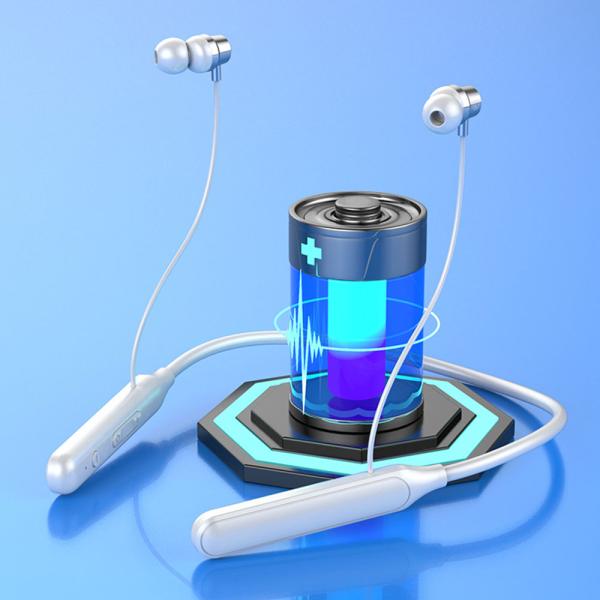 Trådløst In Ear Treningsheadset Hvitt
