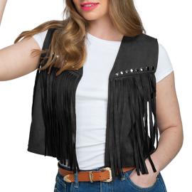 Cowboyvest Svart