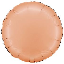 Rund Folieballong Satin Peach