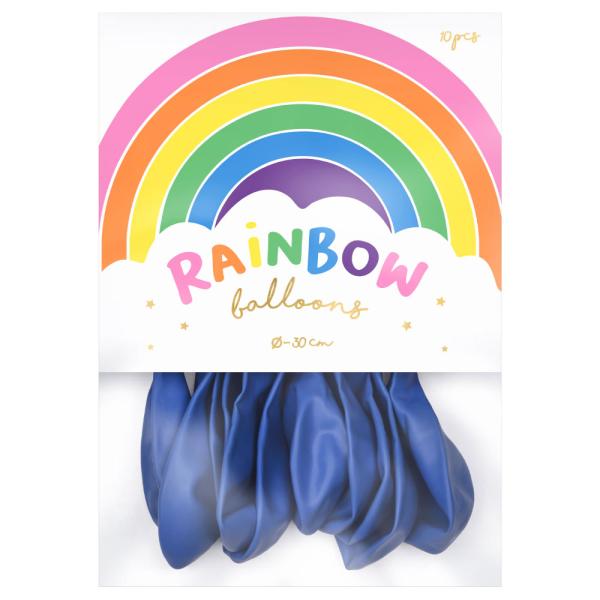 Rainbow Latexballonger Pastell Marineblå