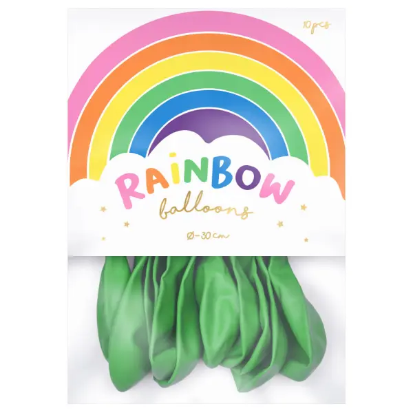 Rainbow Latexballonger Pastell Grønne