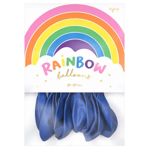 Rainbow Latexballonger Pastell Marineblå