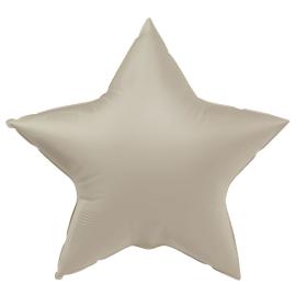 Folieballong Stjerne Creamy Latte Matt
