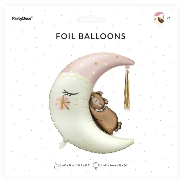 Folieballong Kosebamse på Månen
