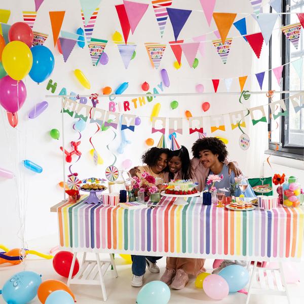 Vimpelgirlander Flerfarget 6 m