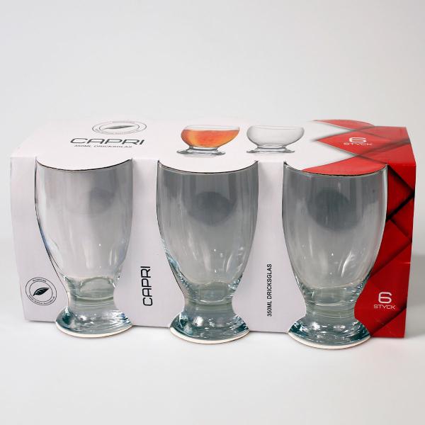 Drikkeglass Capri 6-pakning