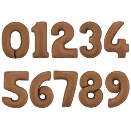 Tallballong Sjokoladebrun Satin