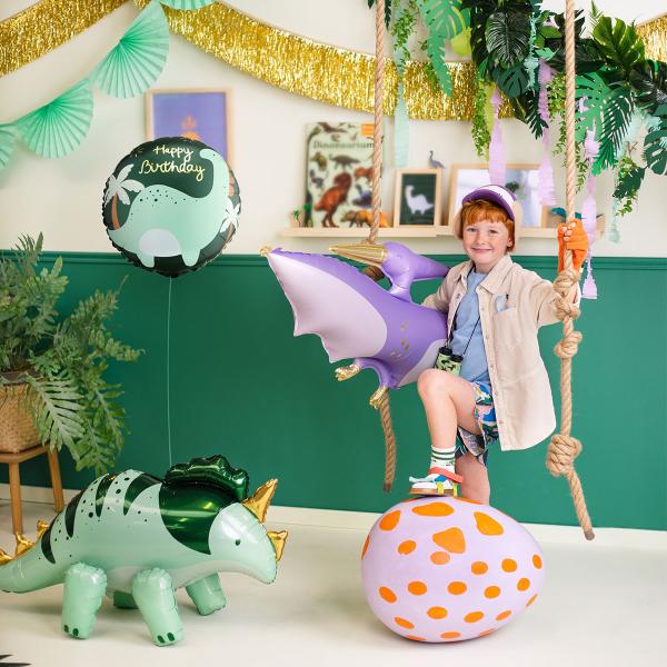 Folieballong Happy Birthday Dinosaur 35 cm