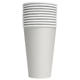 Pappkopper Sølv 35 cl 10-pakning