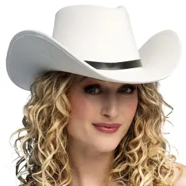 Ville Vesten Cowboyhatt Hvit