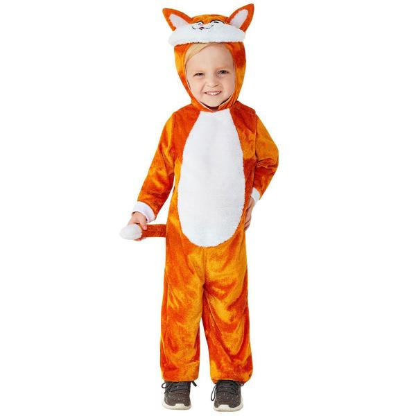 Oransje Kattekostyme Jumpsuit Barn