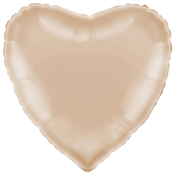 Folieballong Hjerte Californian Gold