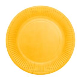 Papptallerkener Gul 18 cm 20-pakning