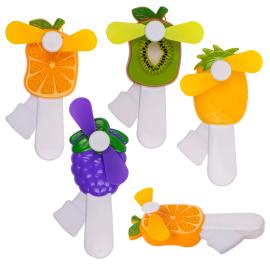 H&aring;nddrevet Vifte med Fruktmotiv 13,5 cm