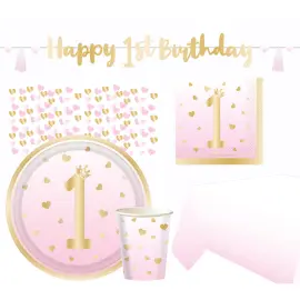 Festpakke 1 år Rosa/Gull 35-pakning