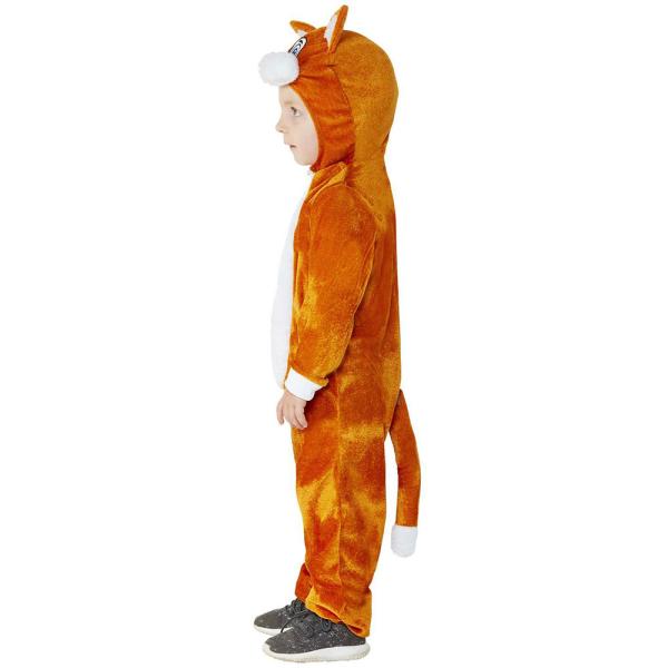 Oransje Kattekostyme Jumpsuit Barn