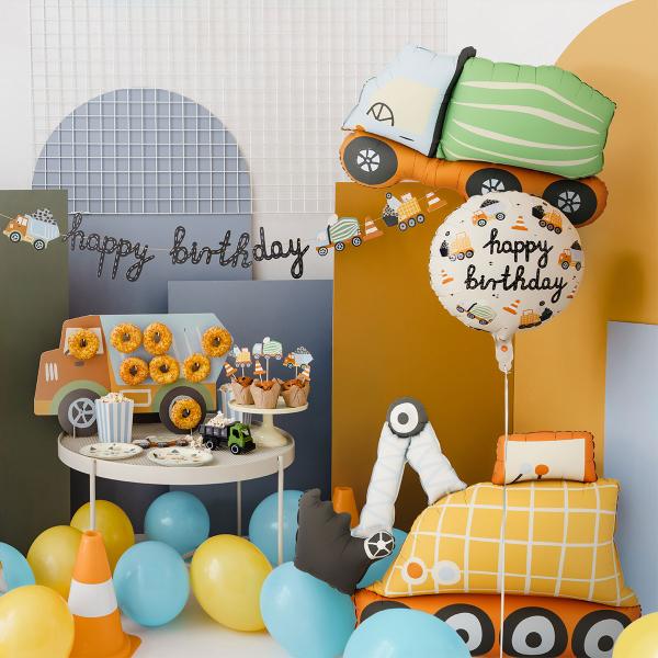 Folieballong Gravemaskin 93 x 68 cm