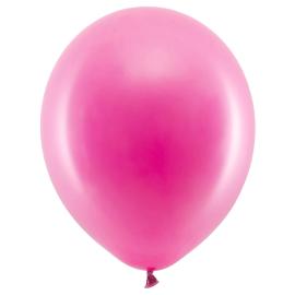 Rainbow Små Latexballonger Metallic Fuksia