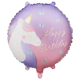 Folieballong Happy Birthday Enhj&oslash;rning 35 cm