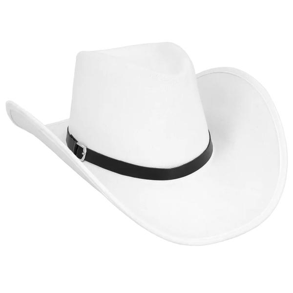 Ville Vesten Cowboyhatt Hvit