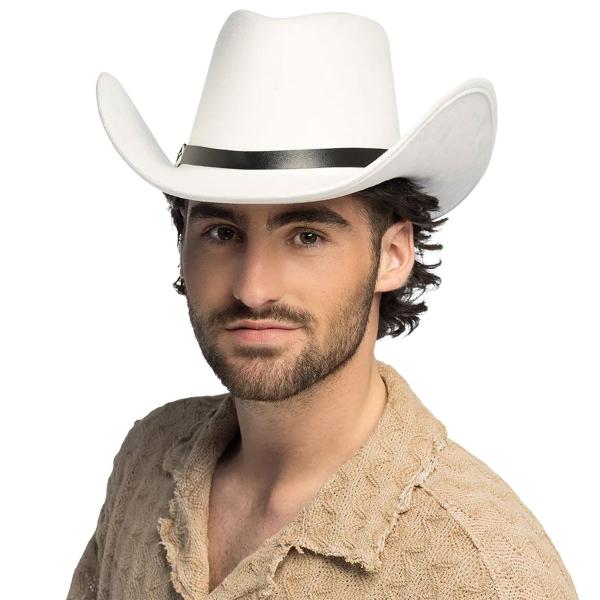 Ville Vesten Cowboyhatt Hvit