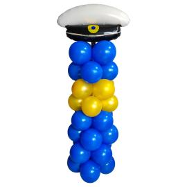 Ballongs&oslash;yle Bl&aring;/Gull med Studentlue