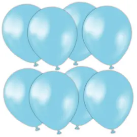 Latexballonger Pearl Sky Blue 13 cm 25-pakning