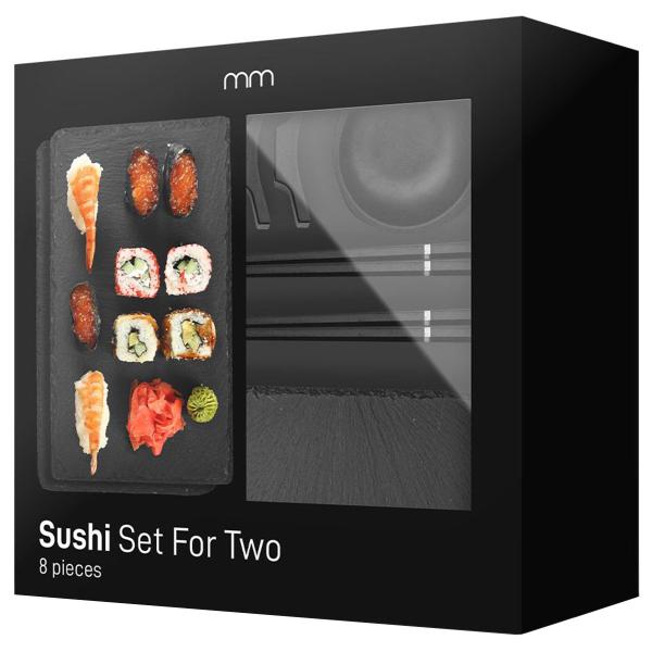 Sushi Sett Svart 8-pakning