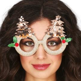 Glitrende Briller med Juletr&aelig;r