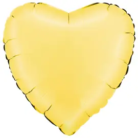 Folieballong Hjerte Satin Banana Yellow