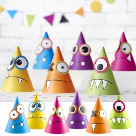 Partyhatter Monster Gjør-Det-Selv