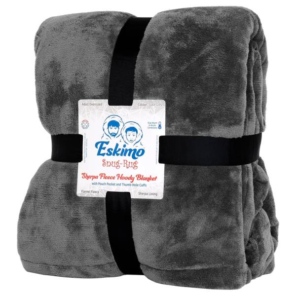 Snug-Rug Eskimo Hoodie Mørkegrå