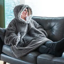 Snug-Rug Eskimo Hoodie M&oslash;rkegr&aring;