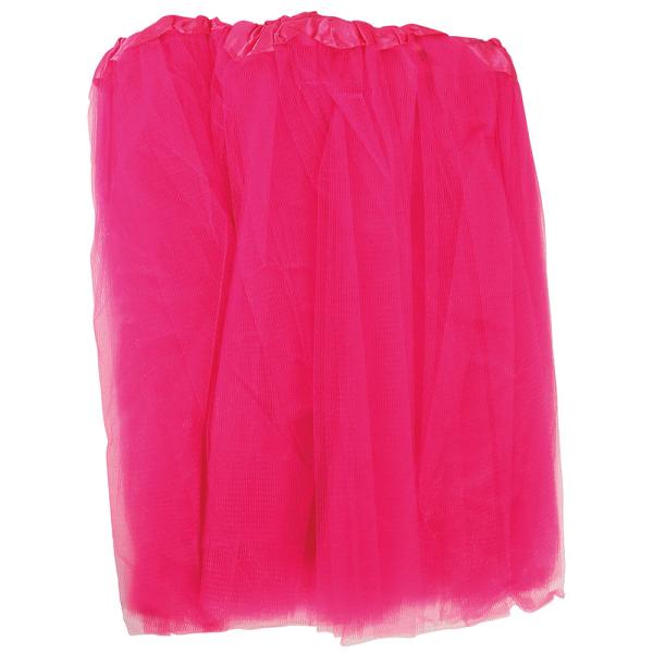 Tyllskjørt Neon Fuchsia Voksen 40 cm