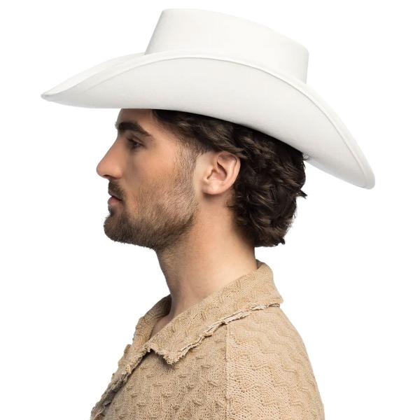 Ville Vesten Cowboyhatt Hvit