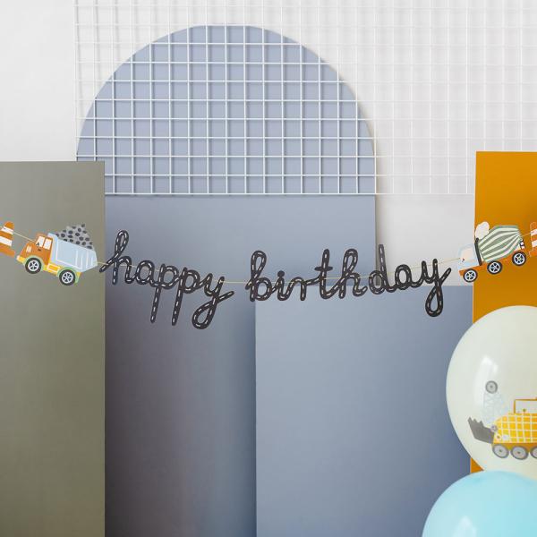 Girlander Happy Birthday Anleggsbiler