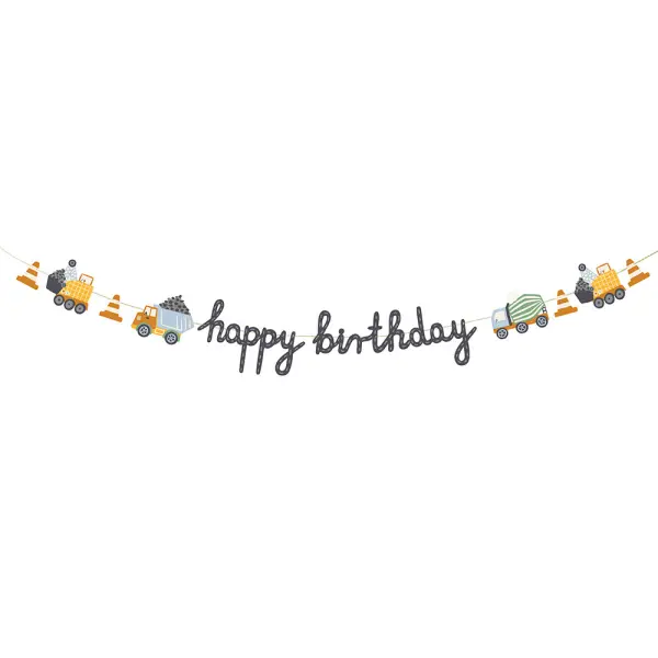 Girlander Happy Birthday Anleggsbiler