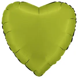 Folieballong Hjerte Satin Matcha Latte