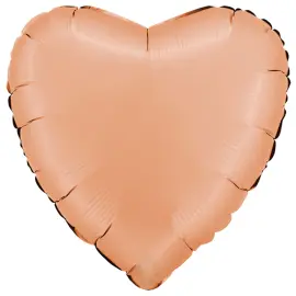 Folieballong Hjerte Satin Peach