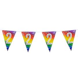 Vimpelgirlander Regnbue 2 år