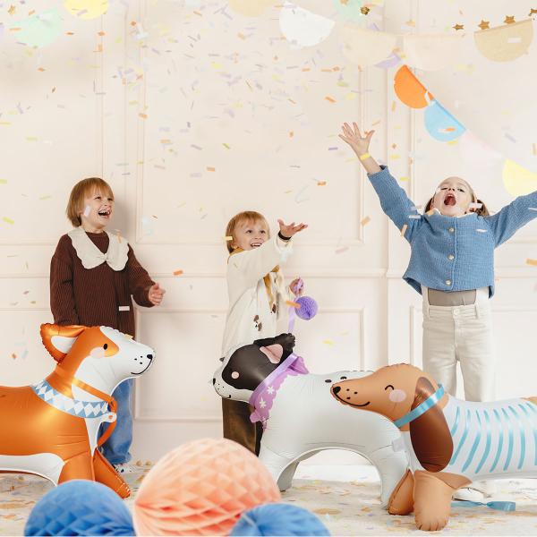 Konfettikanon Rektangulær Pastell 28 cm
