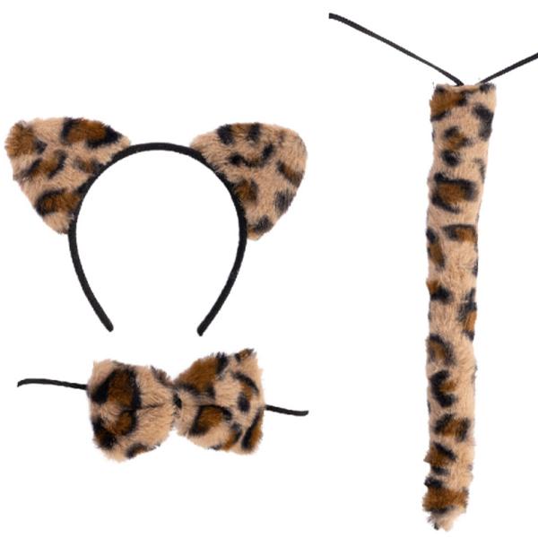 Kostymesett Leopard Beige/Brun