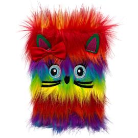 Notisblokk Fluffy Regnbuekatt