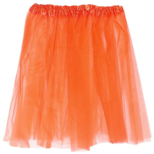 Tyllskjørt Neon Oransje Voksen 40 cm