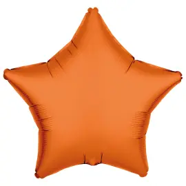 Folieballong Stjerne Neonoransje